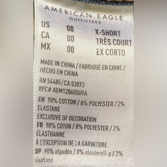 American Eagle Outfitters Women's Hi-Rise Jegging Blue Jean - Picture 4 of 4